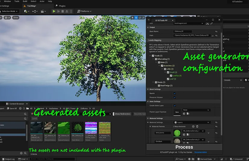 Speedtree树导入到UE – IGToolsPP: Speedtree to Pivot Painter 2.0 - 筱信日记