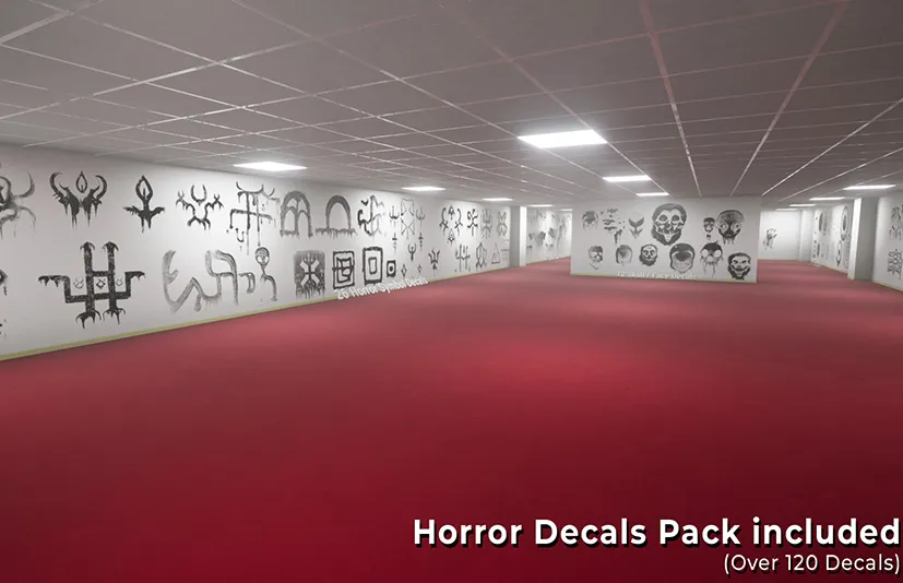 恐怖游戏模板 – Horror Game Template – Backrooms Environment - 筱信日记
