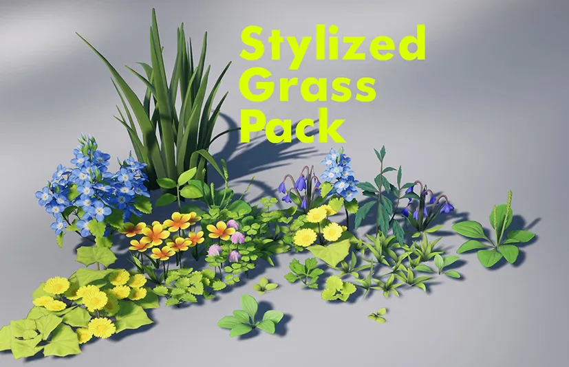 风格化草 – Stylized Grass Pack - 筱信日记