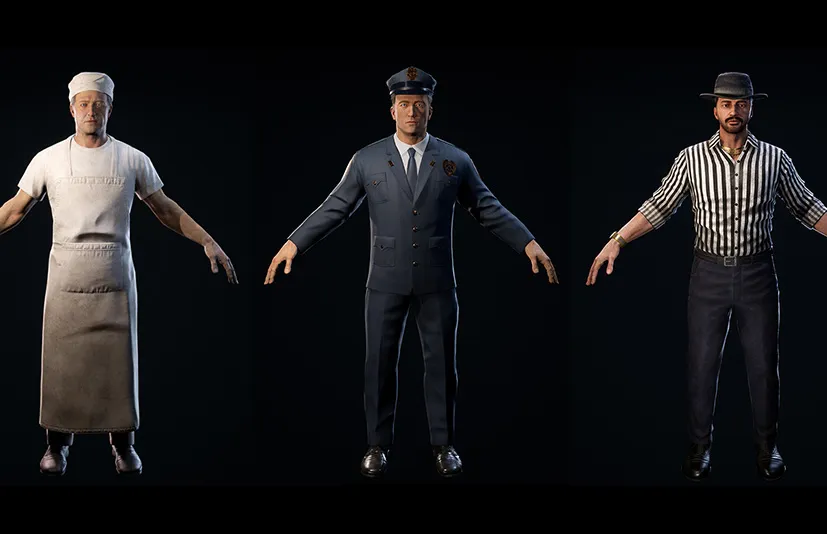 5个1950年代角色 – 1950s Characters Bundle - 筱信日记