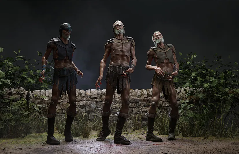腐朽的僵尸怪物士兵 – Decayed Soldier – Draugr Undead Zombie Monster Set - 筱信日记