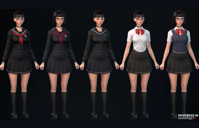 制服女学生 – Millie Schoolgirl - 筱信日记