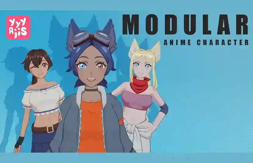 模块化动漫角色（女孩） – Modular Anime Character (girl) - 筱信日记